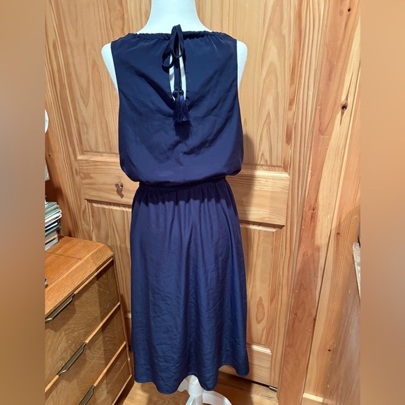 Athleta Martinique Midi Dress Navy Blue - Picture 2 of 12